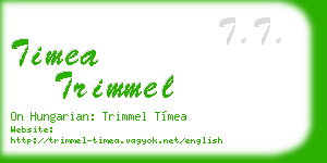 timea trimmel business card